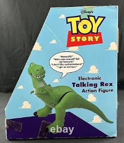 Rare Toy Story Rex Dinosaur Figure Talking Thinkway 1996 Disney Pixar NIB