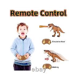 Remote Control Dinosaur Toys for Kids, Tyrannosaurus Rex Toys, RC Walking Din