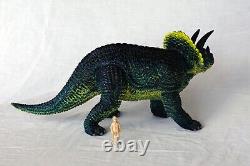 Retro Large Dinosaur Toy Set T-rex, Brachiosaurus, Triceratops, Stegosaurus