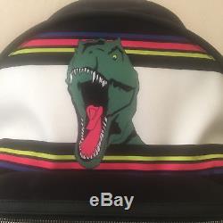 SAINT LAURENT PARIS CITY Dinosaur Backpack Canvas Leather Dino T-Rex RARE NEW