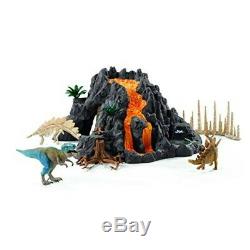 Schleich 42305 Giant Volcano With T-Rex (Dinosaurs) Plastic Figure Japan