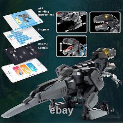 Sciencow Remote & APP Control Dinosaur Building Blocks Toys, Rc T-Rex Dinosaur To
