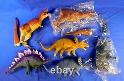 Sega Dinosaur King 6 Figure Lot T-rex, Triceratops, Stegosaurus 2005 Rare