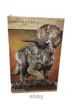 Sideshow Dinosauria Triceratops Statue Dinosaur Extremely Rare Damaged Horn