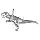 Sterling Silver T-rex Dinosaur Pendant