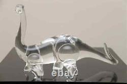 Steuben Glass Dinosaur T Rex Brontosaurus Signed Excellent Condition