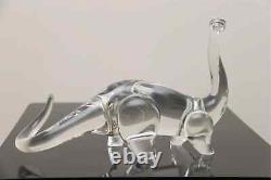 Steuben Glass Dinosaur T Rex Brontosaurus Signed Excellent Condition