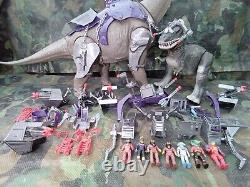 TYCO 1989 Dino Riders tyrannosaurus REX &JURASSIC world brachiosaurus MODIFIED