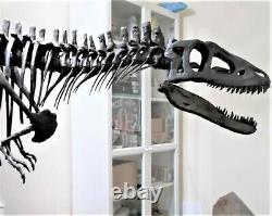 TYRANNOSAURUS REX Dinosaur MOUNTED T REX Skeleton Fossil Replica 12 feet long