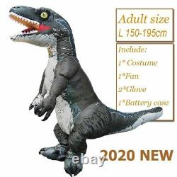 T-REX Velociraptor Inflatable Dinosaur Costume Anime Purim Halloween Party Cospl