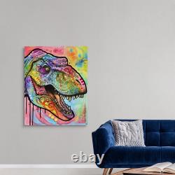 T Rex 1 Canvas Wall Art Print, Dinosaur Home Decor