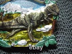 T Rex Dinosaur Belt Buckle! Vintage! Rare! Great American Buckle Co! 1988! USA