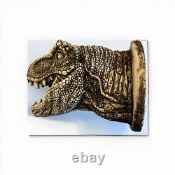 T-Rex Dinosaur Trophy Wall Mount Sculpture