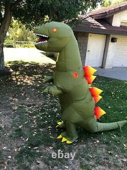 T Rex Inflatable Dinosaur Costume Adult Green Blow Up Outfit