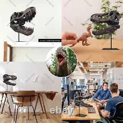 T-Rex Skull Statue Home Office Desktop Shelf Decor Dinosaur Head Sculptures