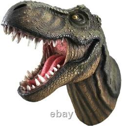 T-Rex Tyrannosaurus Dinosaur Head Statue Bust Realistic Gift Jurrasic Park Decor