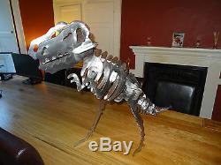 T-Rex Tyrannosaurus Large Metal steel dinosaur kit/model/ornament/garden/puzzle