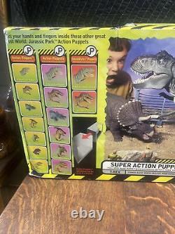 The Lost World Jurassic Park T-Rex Super Action Full Body Puppet 1996 Kenner