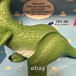 Toy Story Rex Dinosaur Figure Talking Thinkway 1996 Disney Pixar RARE NEW