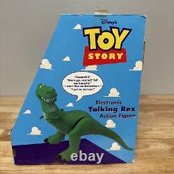 Toy Story Rex Dinosaur Figure Talking Thinkway 1996 Disney Pixar RARE NEW