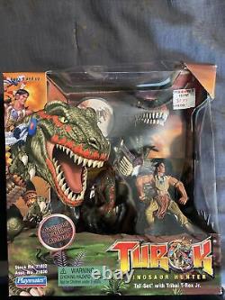 Turok Dinosaur Hunter Tal Set with Tribal T-Rex Jr. Playmates