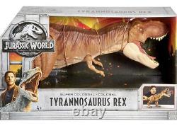 Tyrannosaurs rex Jurassic World Super Colossal T-rex Mattel 2018 Rare