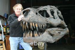 Tyrannosaurus GIANT SKULL BRONZE T-Rex Dinosaur 54 Fossil FREE ship 48 till OC