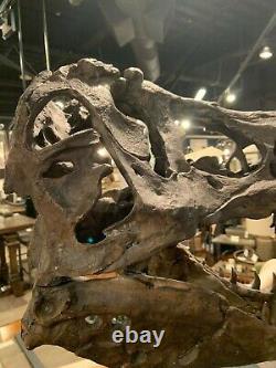 Tyrannosaurus Natural Looking Bone Rustic Dinosaur Skull Sculpture