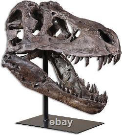 Tyrannosaurus Skull Pre Historic Dinosaur Bone Big Sculpture Head Trex Large New