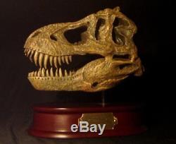 Tyrannosaurus rex T-rex Dinosaur Skull Museum Model Replica Tooth Fossil Resin