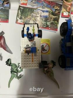 USED Lego LOT Jurassic 75918 75917 75915 T Rex Tracker Raptor Pteranodon READ