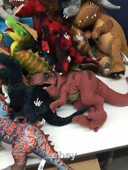 Used LOT 19 Jurassic Park World Dinosaur T-Rex BABW Plush Doll Toys Dino