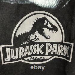 VTG 90s Jurassic Park Tyrannosaurus Rex T-Rex Black Fade Shirt 1993 XL 22.5 x 30