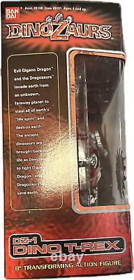 VTG DinoZaurs DZ-1 Dino T-Rex 8 Transforming Action Figure 1998 Bandai NIB