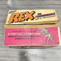 Vintage 1968 Kenner Tyrannosaurus Rex Dinosaur Styrofoam T-Rex with Box