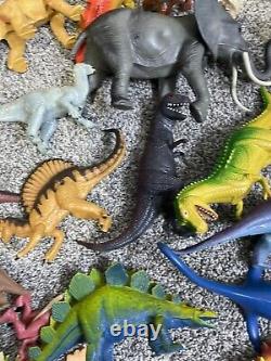 Vintage 1980s 1990s Imperial Toys Dinosaur Lot Of 35 Total Kenner