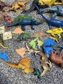 Vintage 1980s 1990s Imperial Toys Dinosaur Lot Of 35 Total Kenner