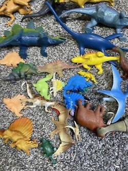 Vintage 1980s 1990s Imperial Toys Dinosaur Lot Of 35 Total Kenner