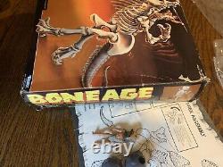 Vintage 1988 Kenner Bone Age T-REX COMPLETE with Crag the Clubber Instructions Box