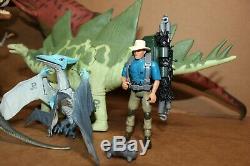 Vintage 1993-1997 Jurassic Park Lot of 9, Dinosaurs and Action Figure, T-Rex
