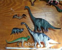 Vintage 80s 90s Dinosaurs Larami T-Rex Triceratops Iguanadon Stegasaurus Lot12