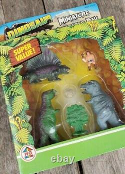 Vintage HG Toys Dinosaur Warrior T Rex Caveman Prehistoric Miniature Playset