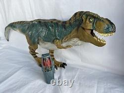 Vintage Hasbro Jurassic Park JP28 Bull T-Rex Dinosaur 1997 Tested Sound Working