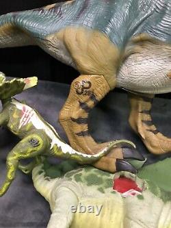 Vintage Jurassic Park Figure Dinosaur Lot Kenner 1993 T-Rex Raptors Jeep Gate
