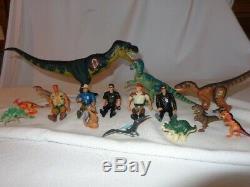 Vintage Jurassic Park Lot 16 Dinosaurs and Action Figures T-Rex Kenner