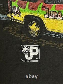 Vintage Jurassic Park T Rex Movie Promo Shirt Size Medium 1993 Single Stitch Tee