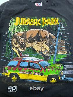 Vintage Jurassic Park T Rex Movie Promo Shirt Size Medium 1993 Single Stitch Tee