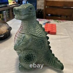 Vintage Rare T Rex Dinosaur Cookie Jar Godzilla