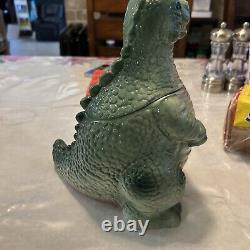 Vintage Rare T Rex Dinosaur Cookie Jar Godzilla