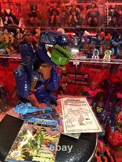 Vintage Tyrantisaurous Rex MOTU 1987 Compete with Gun, Instructions, and comic